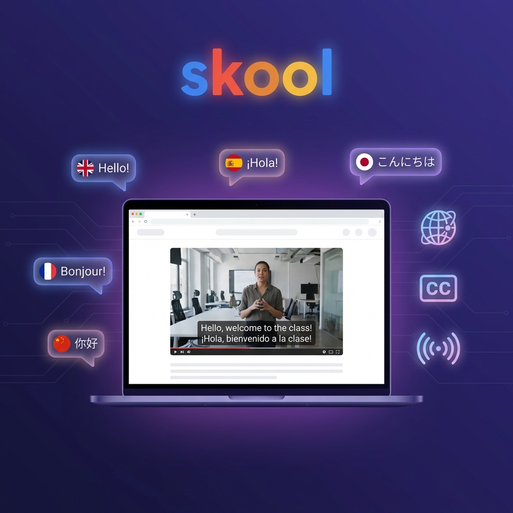 Skool Languages & Subtitles: What Skool Supports (and How to Translate Any Skool Course)